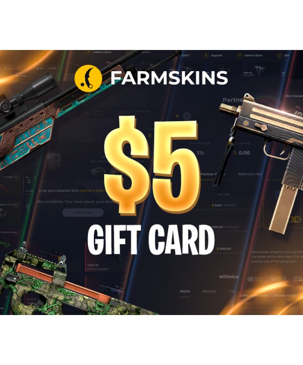 Farmskins $5 Wallet Card Key GLOBAL